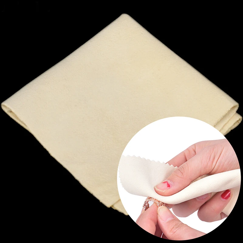 

150x150mm Clean Cleaning Cloth Polishing Cloth For Sterling Silver Gold Platinum Jewelry Anti Tarnish