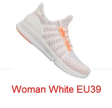Xiaomi Mijia спортивные мужские кроссовки IP67 дышащие мужские и женские кроссовки для уличной поддержки смарт-чип(не входит в комплект - Цвет: Woman White EU39