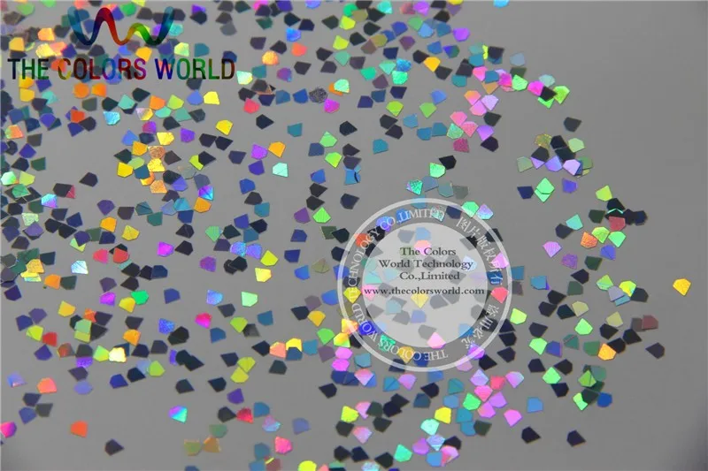 Formas de Jóias Paillette para a Arte do Unha e Faça Lj-0 Glitter Tamanho Laser Holográfico Prata Cor Diamante Você Mesmo Supplies1pack = 50g 3 mm 5 Beleza e saúde