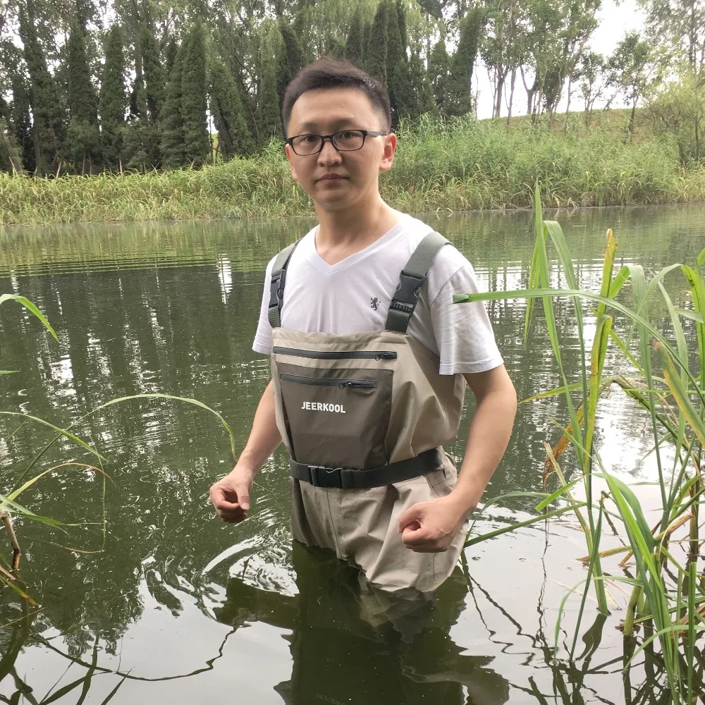 

JK Fly Fishing Wader Clothes Portable Chest Overalls Waterproof Pants Waders Elastic Rubber Boots Hunting Clothes As Dawa FK5