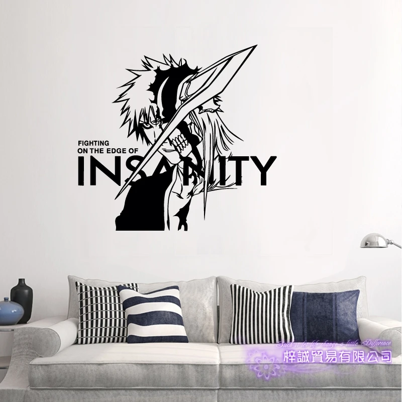 DCTAL BLEACH Ulquiorra Cifer Car Decal Wall Sticker Cartoon Fans Vinyl Wall Stickers Car Decal Decor Home Decorative