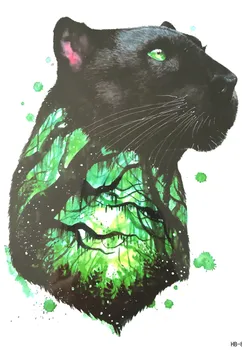 

New arrive Waterproof Temporary Tattoo Sticker on body art the cool forest bear Water Transfer flash tattoo fake tattoos make up