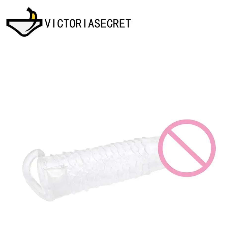 Reusable Condoms Penis Dick Condom Adult Sex Toys Delay Penis Ring Sleeve Cock Ring Erotic Toys For Men Sex Shop Intimate Goods