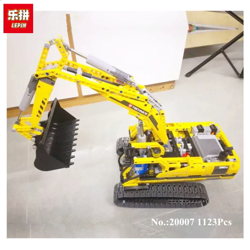 

LEPIN 20007 technic series 1123pcs excavator Model Building blocks Bricks Compatible Toy Christmas Gift 8043 Educational Car