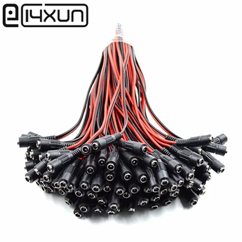 

10pcs 5.5x2.1/5.5*2.1 mm Female plug 12V DC Power Pigtail cable jack for CCTV Security Camera connector