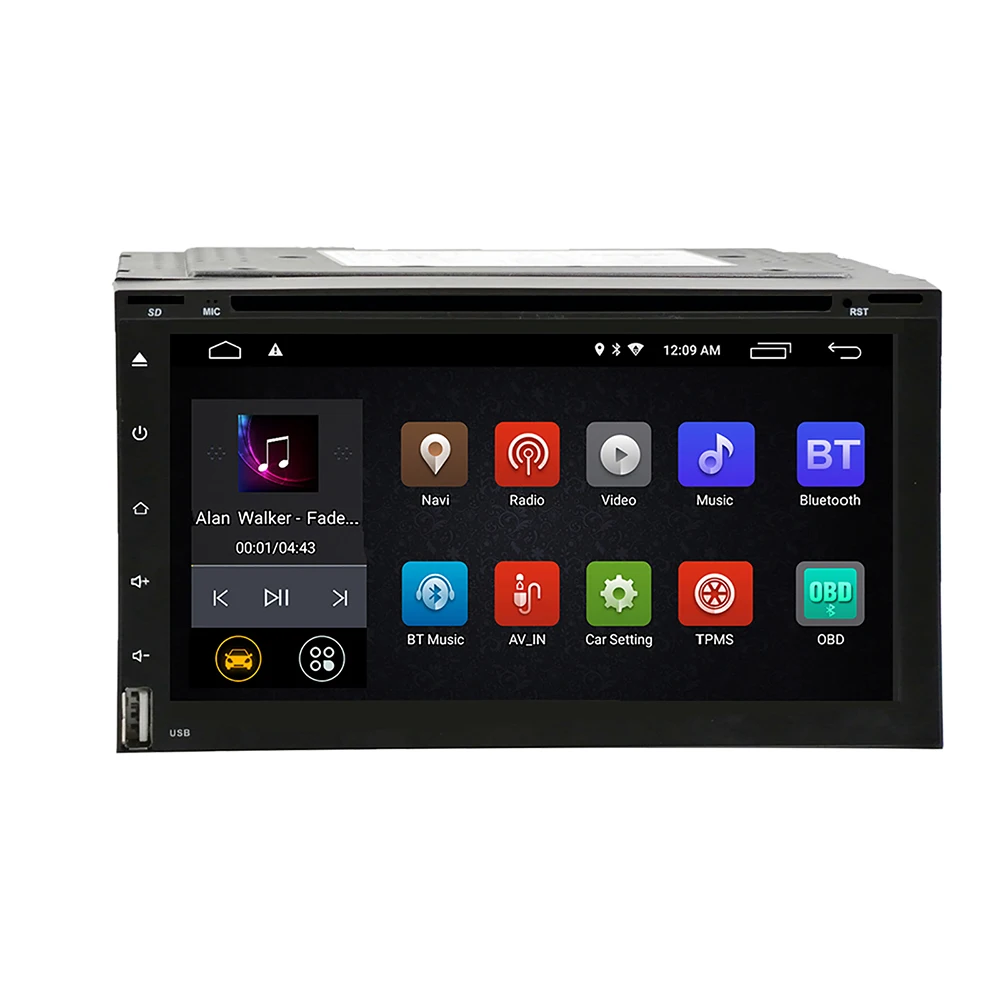 Sale NEW Universal Car dvd stereo 2Din Android GPS+wifi+bluetooth+FM+AM+RDS radio+Octa Core+1G+16G+Mirror Link+SWC+Touch screen+ddr3 9