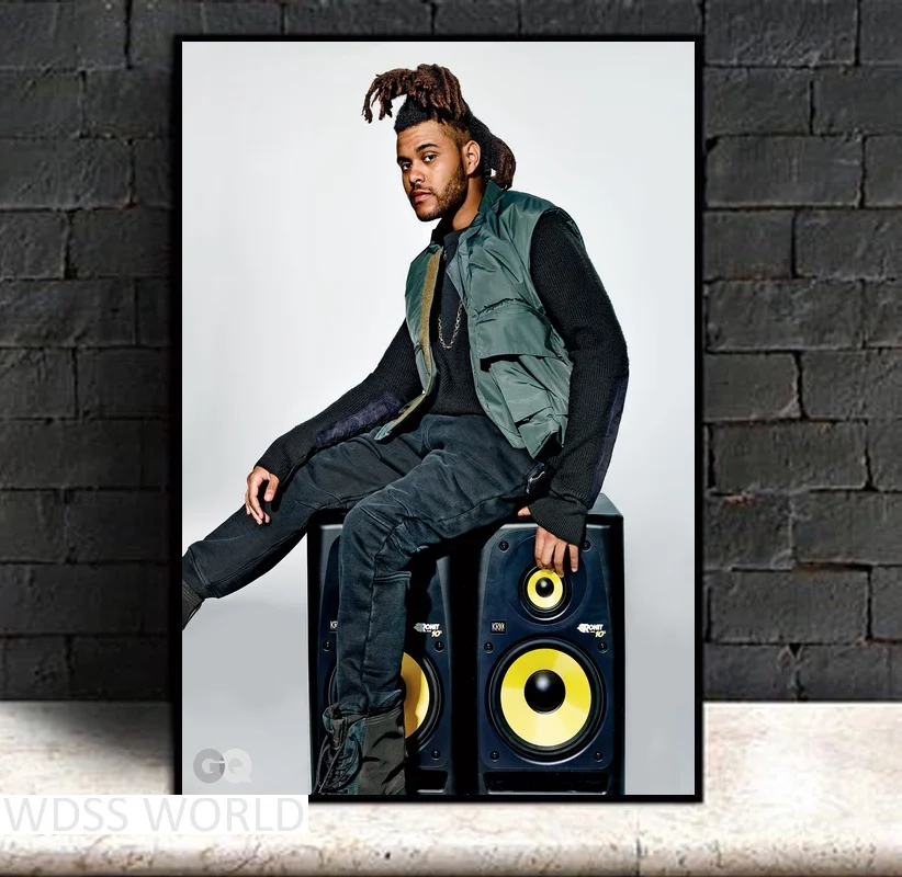 Музыкальный Шелковый плакат Weeknd для домашнего декора|Рисование и каллиграфия| |
