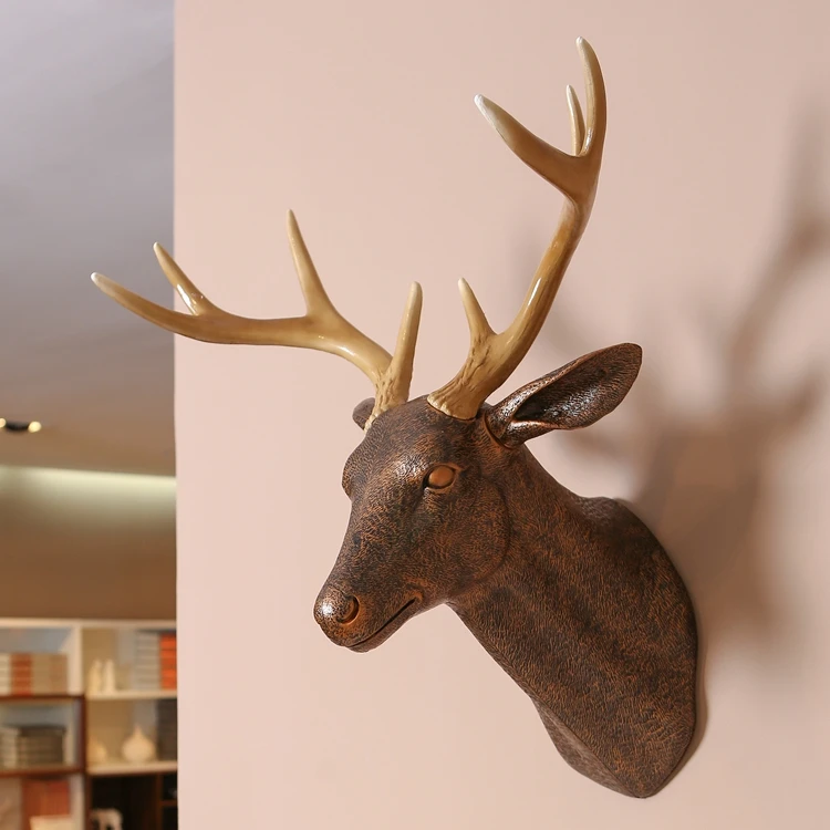 Online Get Cheap Plastic Deer Head Wall Mount -Aliexpress.com wall Mounted plastic archaize deer head fake art sculpture of home decoration ornaments hanging plate samples Window dressing - Online Get Cheap Plastic Deer Head Wall Mount -Aliexpress.com