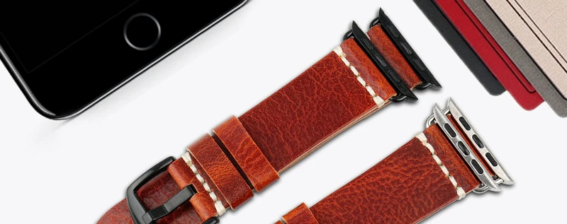 MAIKES винтажный масляный воск кожаный ремешок для часов для Apple Watch ремешок 44 мм 40 мм серия 4 3 2 и Apple Watch группа 42 мм 38 мм iWatch