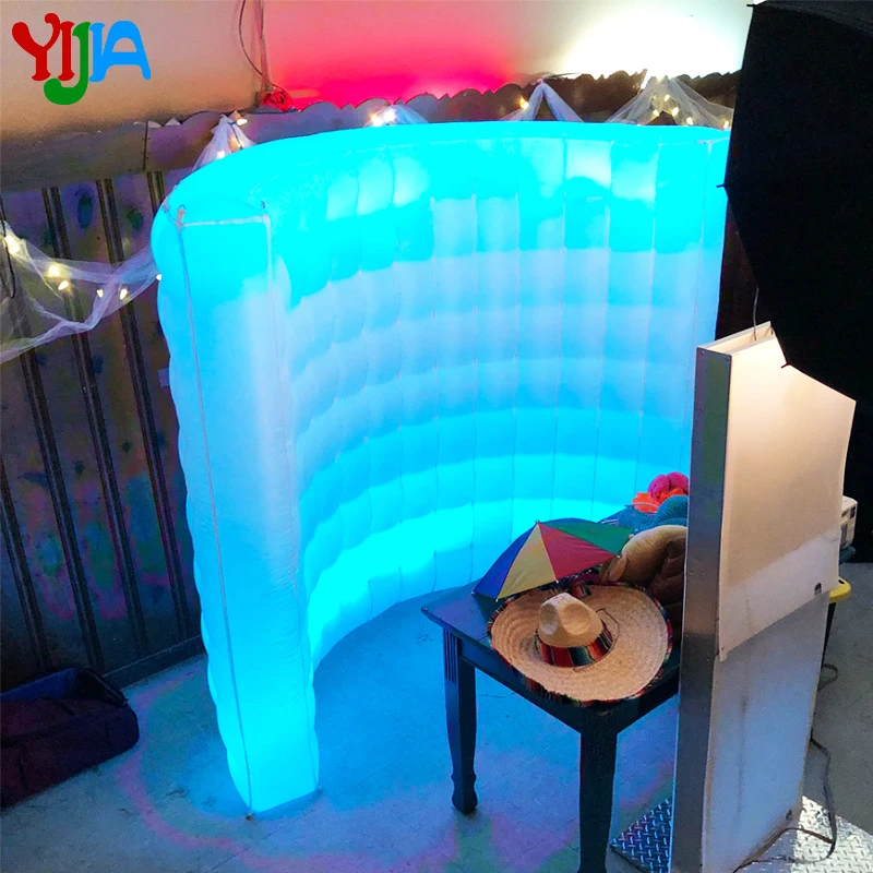 Свадебная вечеринка 2 цвета светодиодный lighiting photo booth фон надувные стены портативный светодиодный настенный для свадьбы фон