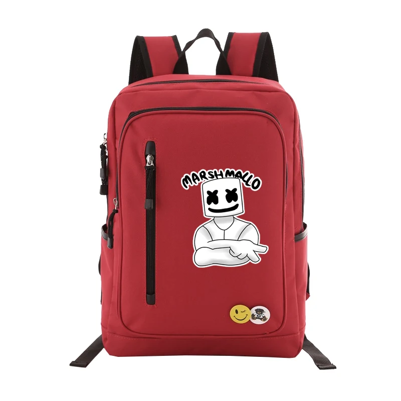 

New DJ Marshmello Alan Walker Square Women Girls School Bag Backpack Teenagers Student travel Bag Shoulder Laptop Bag