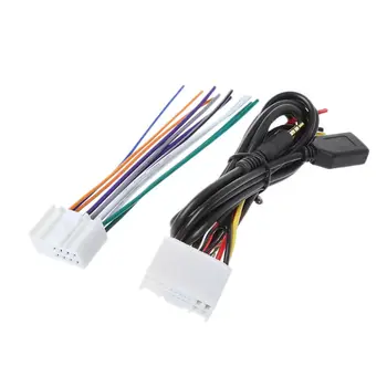

Car Audio CD Stereo Wiring Harness Adapter With USB/AUX(3.5mm) Plug For Hyundai IX35/Elantra/Santa Fe/Sonata Automobiles Cables