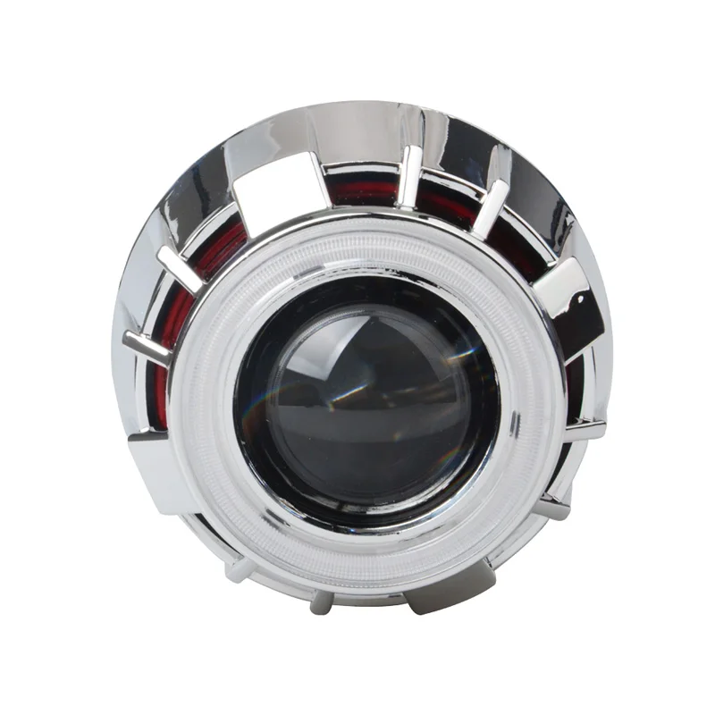 Пара 3 ''дюймовых HID линзы проектора bi xenon фары дальнего и ближнего света Двойные ангельские глазки H1 H4 H7 6000k 4300k 12000k 5000k 8000k