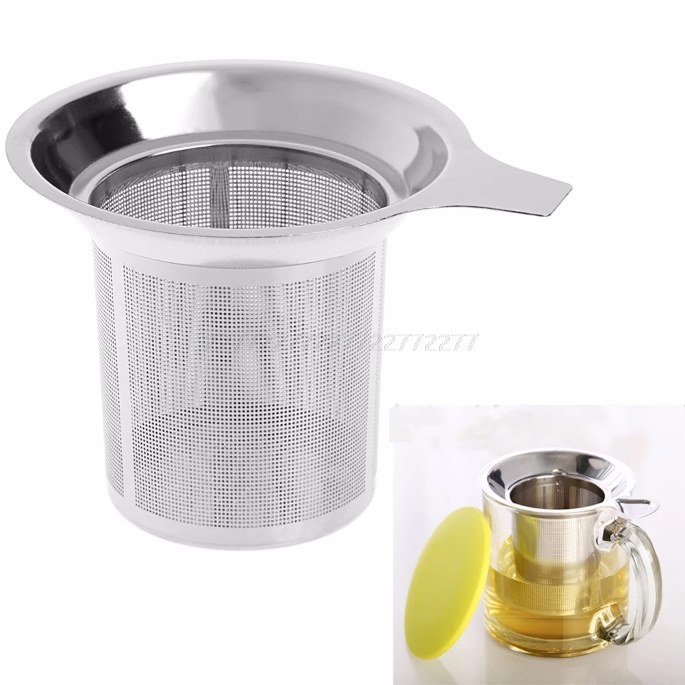 

Stainless Steel Mesh Tea Infuser Metal Cup Strainer Loose Tea Leaf Filter Sieve O11 Dropship