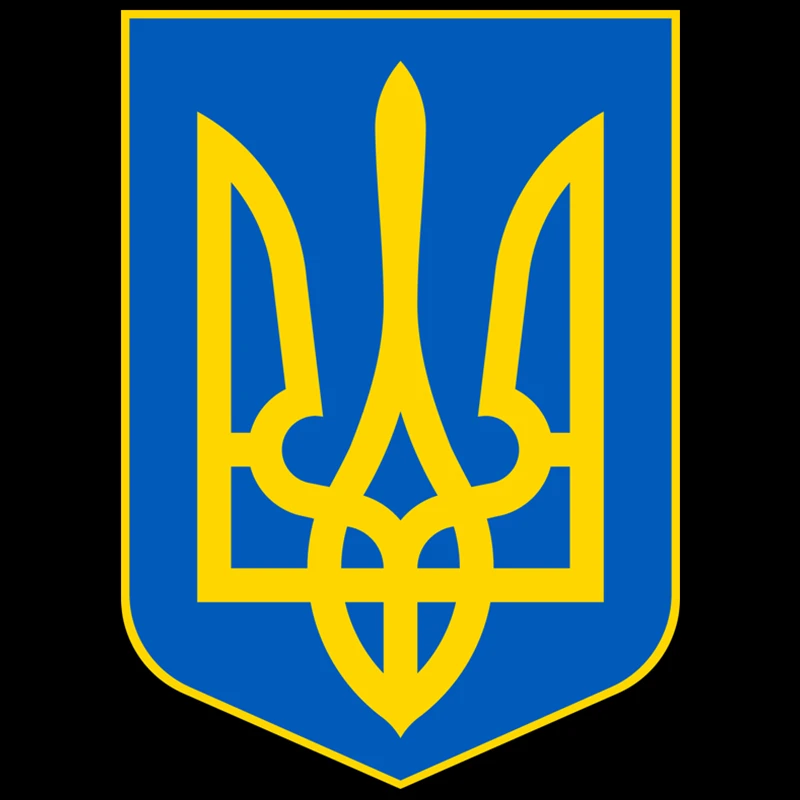 

CS-898#13*18cm Coat of Arms of Ukraine full color car sticker printed PVC decal for auto car stickers styling car decoration