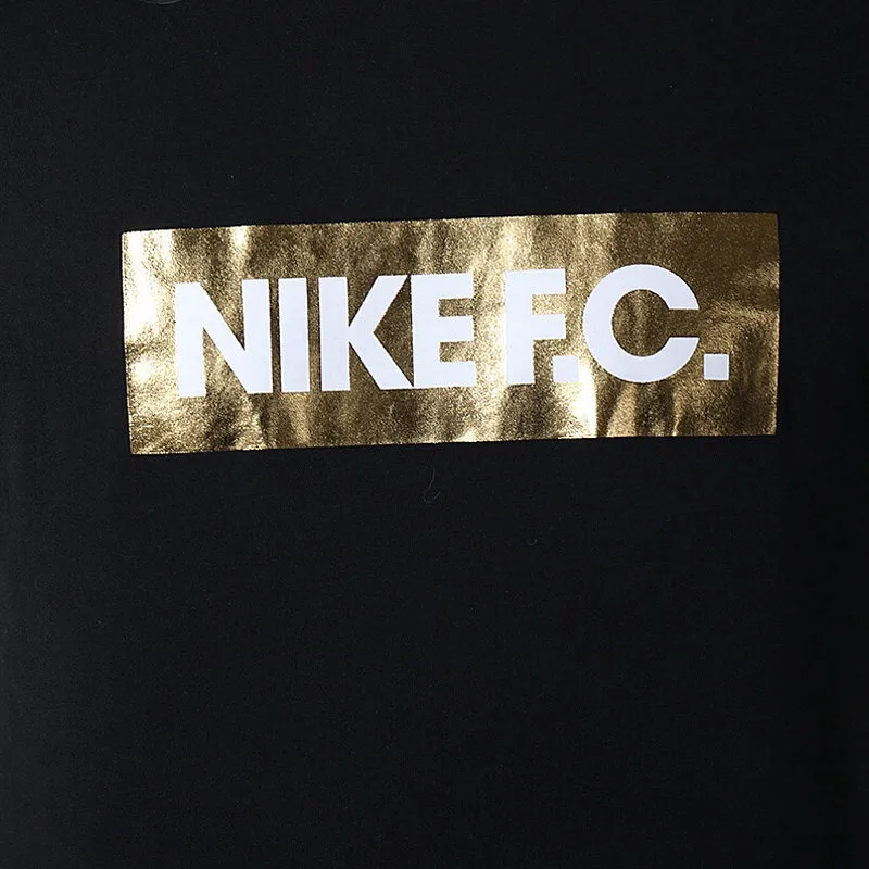 Original New Arrival NIKE FC DRY TEE GOLD BLOCK Men's T-shirts short sleeve Sportswear