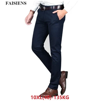 

FAISIENS Men Pants Trousers Large Size 9XL 10XL Stretch Elasticity 7XL 8XL Big Casual 42 44 46 48 Business Simple Straight Pants