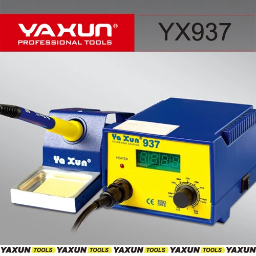 220 V/110 v YAXUN 937 паяльник станция бессвинцовый сварочный аппарат полный 60w цифровой дисплей