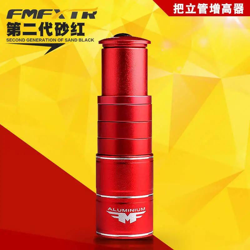 Red-2G FMF 28,6*28,6*103 мм руль из алюминиевого сплава повышающийся расширитель для горного велосипеда адаптер прочный продвижение увеличение высоты - Цвет: Red-2G