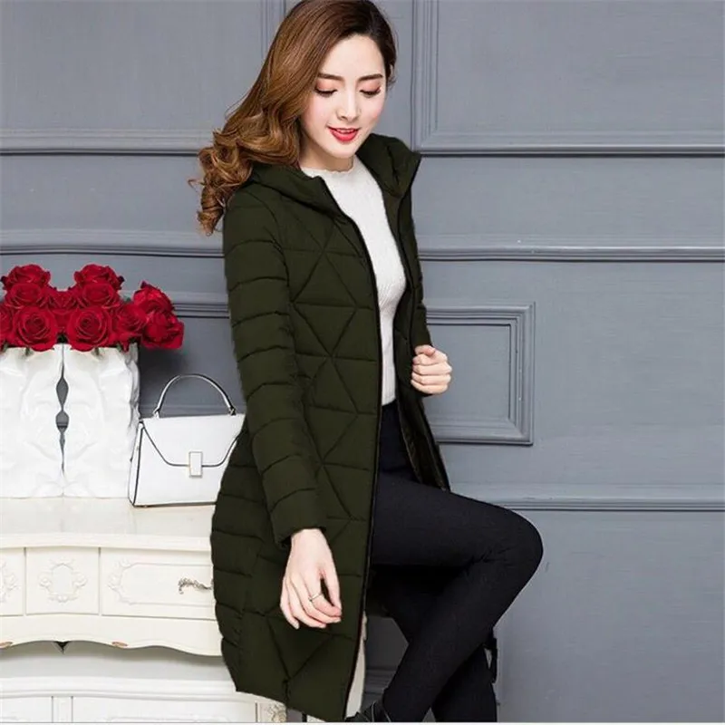 Plus Size 6XL Light&Thin Autumn Winter Women Jackets Female Down Cotton Jacket Slim Outerwear Casual Female Parkas Top Q595