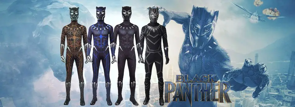 Костюм для косплея «Черная Пантера» высшего качества, T'Challa, комбинезон, костюм для Хэллоуина, вечерние, для взрослых, Черная пантера, Мужская одежда, костюм