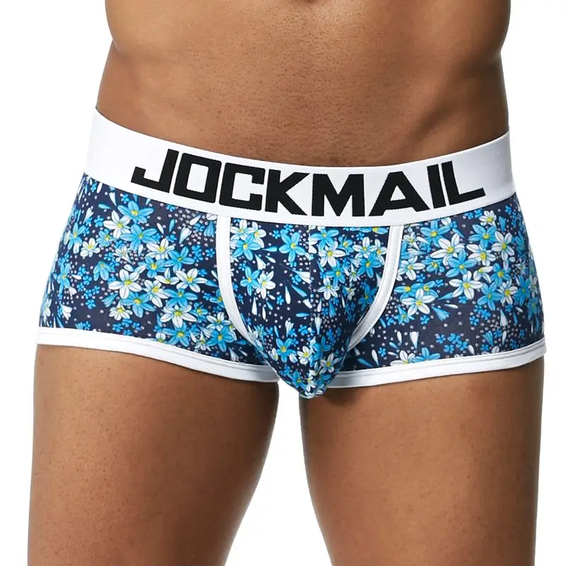 JOCKMAIL, сексуальные мужские хлопковые трусы, боксеры, мужское нижнее белье, одноцветные мужские шорты, дышащее нижнее белье, полосатые боксеры шорты, мужские боксеры - Цвет: 11