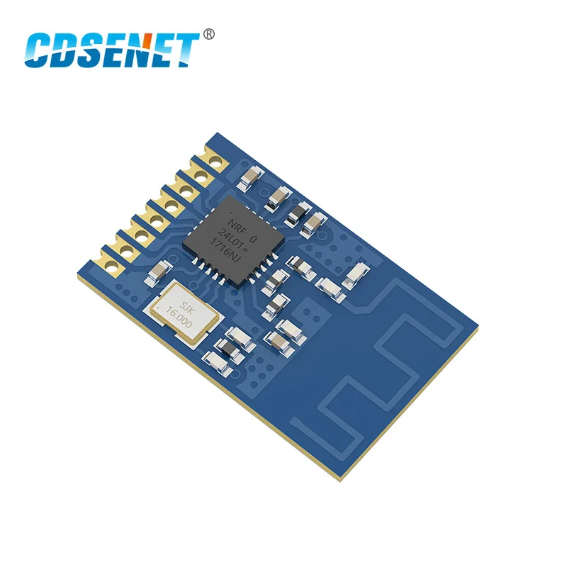 

nRF24L01+ 2.4G SPI E01-ML01S SMD Wireless Transceiver RFID Module CDSENET 100m 2.4GHz Wireless nRF24L01 PA rf