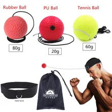 Conjunto de 3 bolas de reflexo boxing, bolas para boxe com tiara ajustável, velocidade de punção, treinamento de agilidade