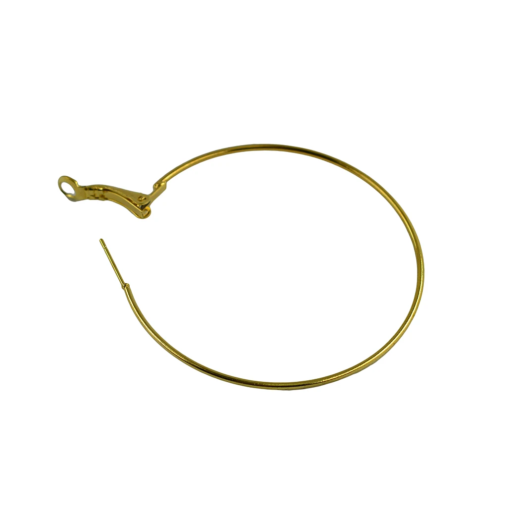 40pcs 50mm Wine Glass Charm Rings Leverback Earring Beading Hoop Party Favor