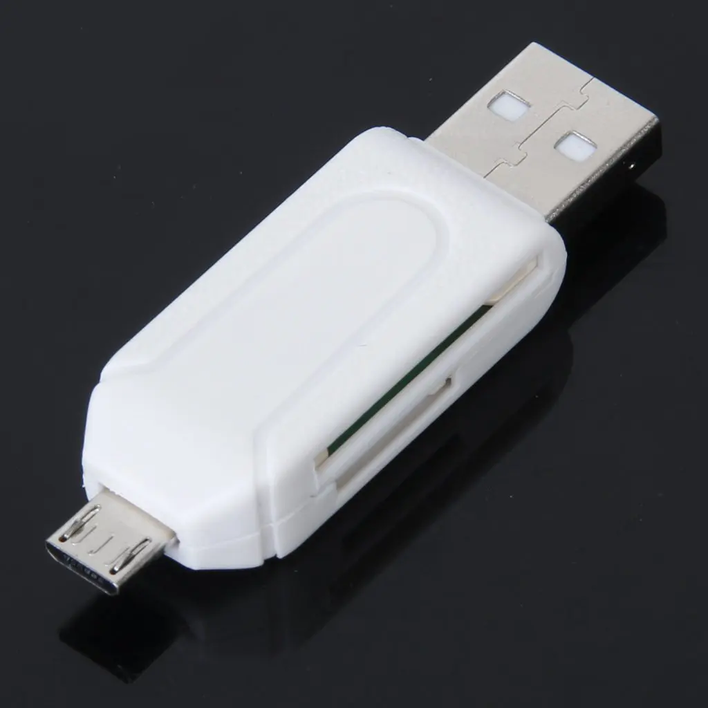 Промо-акция! Горячая USB 2,0+ USB Micro OTG SD кард-ридер сотовый телефон планшетный ПК