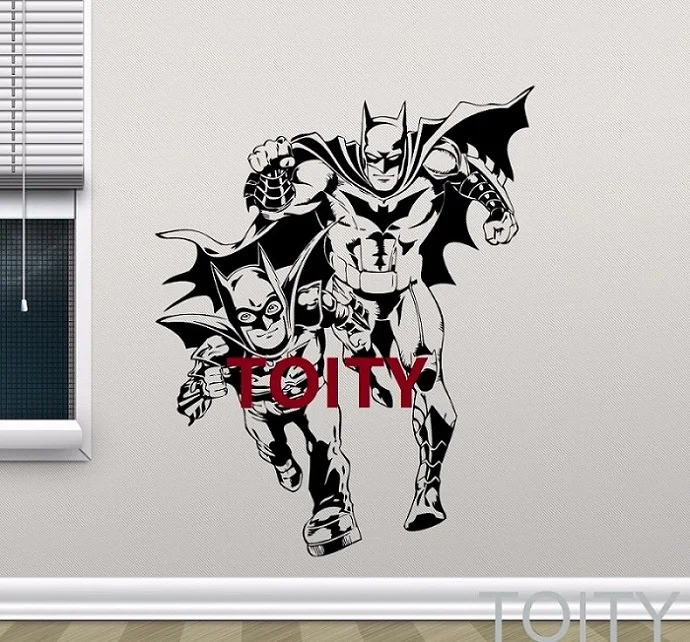 29 дизайнов Бэтмен стикер на стену супергерой Темный рыцарь виниловая наклейка DC Marvel Comics плакат домашний декор для интерьера Фреска - Цвет: H73cm x W58cm