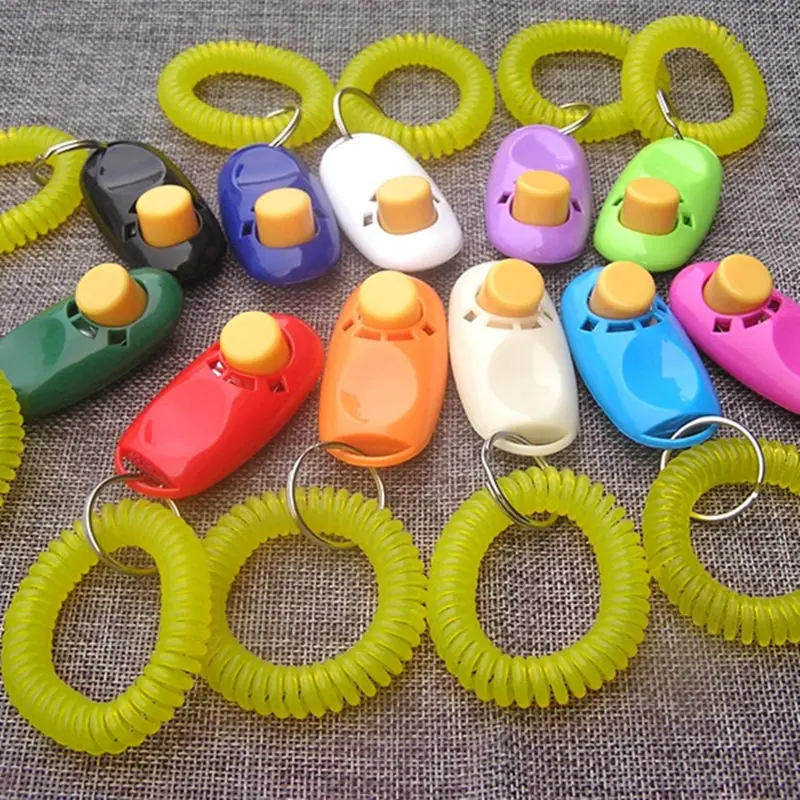 Dog Clicker Pet Training Clicker Pet Dog Cat Training Whistles Key Ring