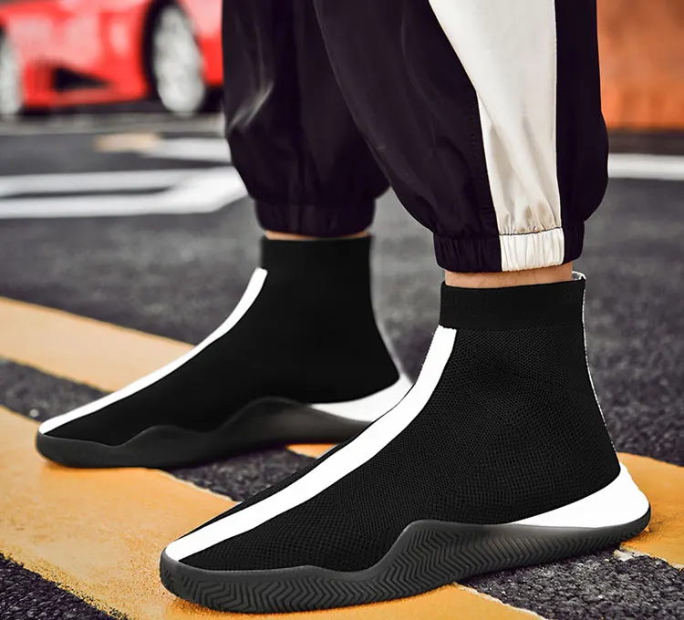 voando vulcanize tênis masculino moda hip hop