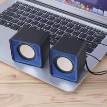 Wired Mini Computer Speakers LED USB 2.0 PC Speakers for Laptop Desktop Phone Powerful Upgrade Multimedia Speaker