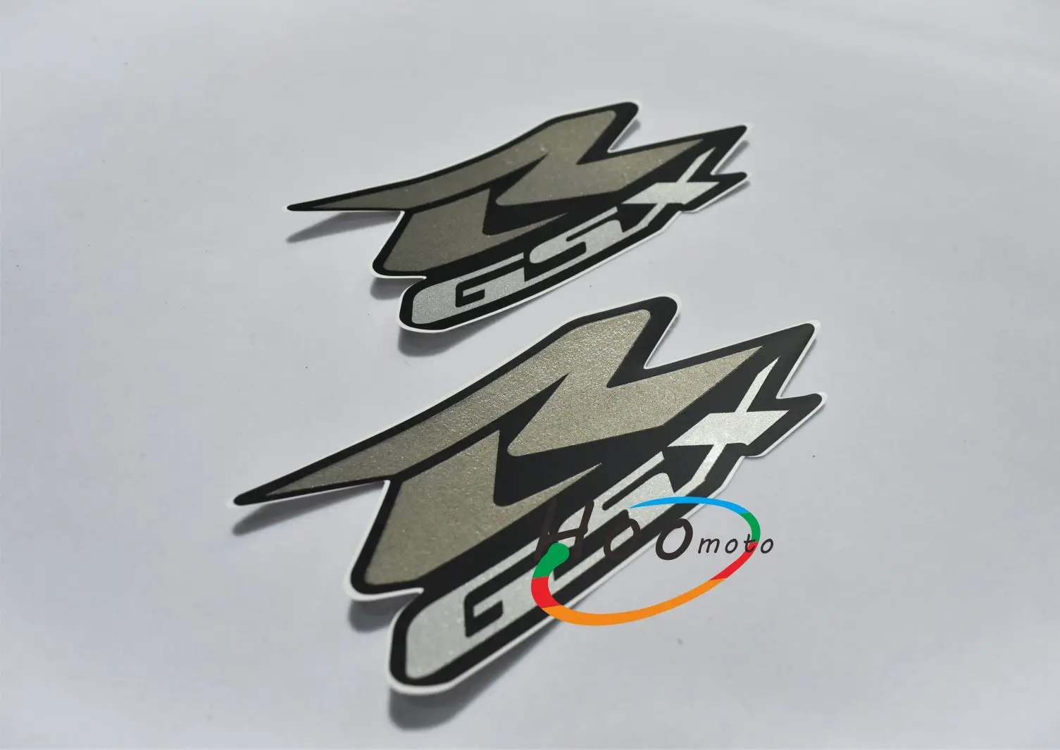 Серебряный GSXR GSX R наклейка на мотоцикл и наклейки логотип значок пара для SUZUKI GSX R 600 750 1000 K1 K3 K4 K5 K6 K7 K8 K9 K11 H1