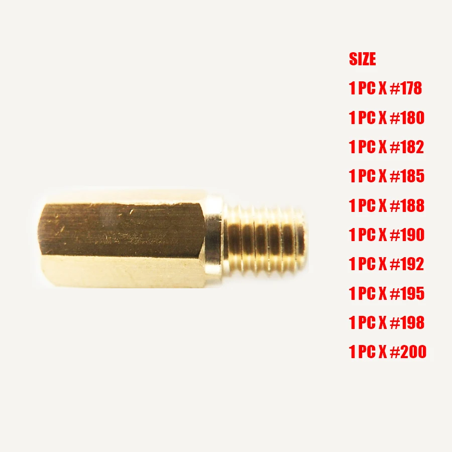 Основная струя карбюратора Keihin OKO KOSO PE PWK размер 178-200 178180182185188190192195198200 10 шт./компл. |
