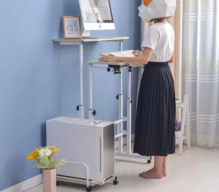 Standing Computer Desk Multi Functions Working Table Modern Pc Or
