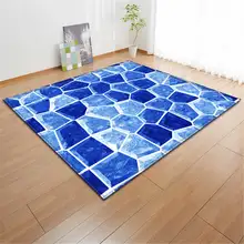 Nordic 3D геометрический объёмное украшение Красочные ковры Гостиная коврик Мягкая фланелевая детская комната играть коврики большие ковры