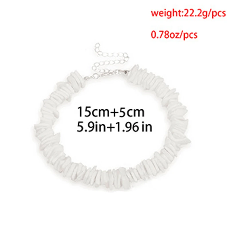 bracelet Donarsei модное Необычное Ожерелье-чокер Белого моря в виде ракушки для женщин, летнее гладкое ожерелье с воротником из ракушек Puka пляжные украшения - Окраска металла: bracelet