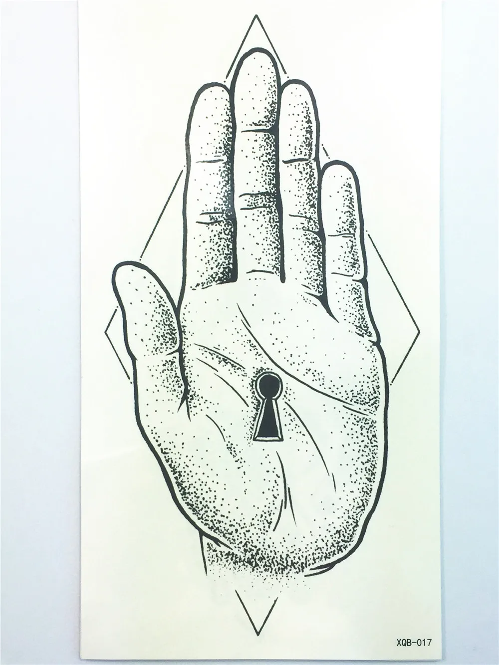 

New Hand Palm Key Hole Sexy Tatuagem Tattoo Body Art Arm Flash Tattoo Stickers 21*11 cm Waterproof Temporary Fake Tattoo