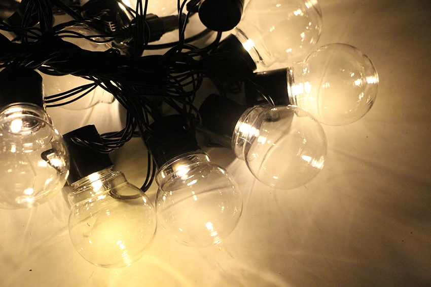 6m 20 LED mariage chaîne fée lumière noël LED Globe Festoon ampoule LED fée chaîne lumière en plein air fête jardin guirlande