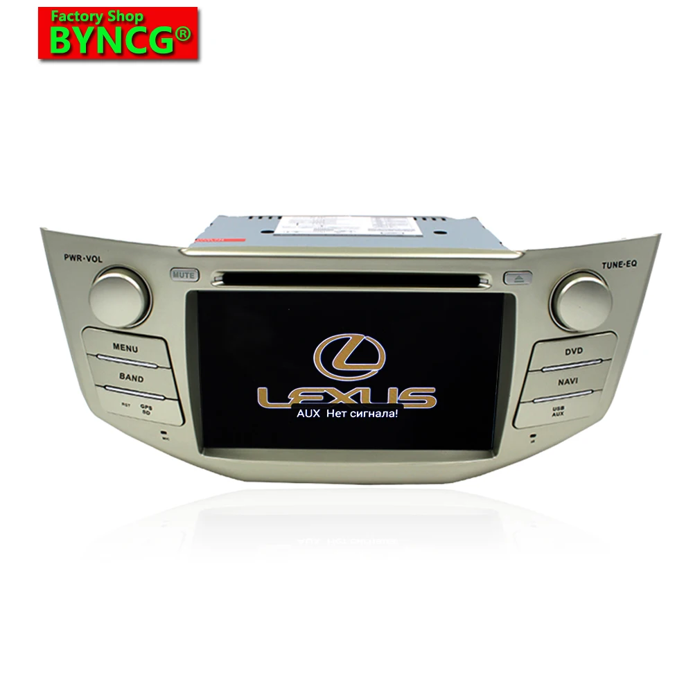 Excellent BYNCG rx300 2 Din Car DVD Player ure 6.0 Android GPS Radio for rx330,7inch P 1024*600 ,Dual Core 3G WIFI 1g DRR3 1.7GHZ 0