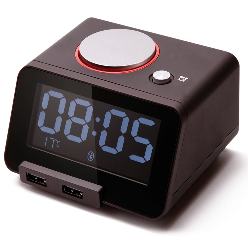 

Homtime C1 Pro Bluetooth alarm clock speaker with dual USB Ports for bedroom Home Decration Digital Table Clock