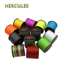 Hercules рыболовная леска, 4 нити, 1000 м, плетеная леска, для морской ловли карпа, Аксессуары для рыбалки, плетение, шнур ПЭ, Pesca
