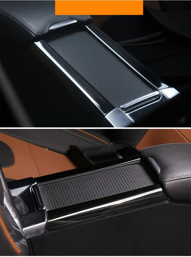 Автомобильный Стайлинг подстаканник Украшение коробки подлокотника для хранения с блестками аксессуары из нержавеющей стали наклейки крышка для Volvo XC60 S60 V60