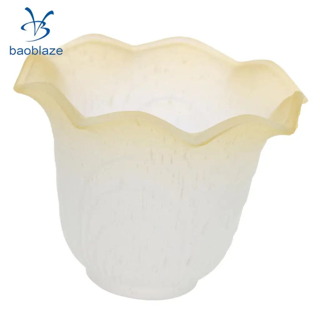 Baoblaze E27 Lamp Holder Glass Table Lamp Shade Modern Standard Small Lamp Shade
