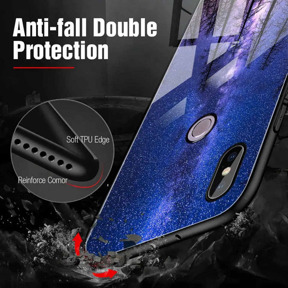 WHAY Tempered Glass Case For Xiaomi A2 Lite Case Luxury Cover For Xiaomi Redmi 5 Plus Note 5 Xiomi Redmi 6 pro 6A 4X Mi A1 Coque (7)