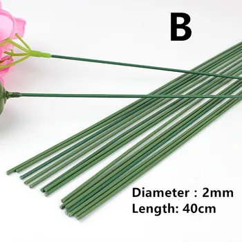 5pcs Artificial Flowers Stems Pole Leaf Flower Branch Artificial Dried Flowers Heads Diy Fake Plants for Home Wedding Decorative