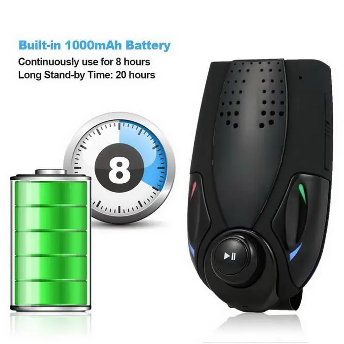 Светодиодный экран автомобиля Bluetooth громкой связи mp3-плеер DC5V TF 10 м карта FM набор радиосвязь 0,5-2 м 8 Ом/2 Вт 87,5-108 МГц