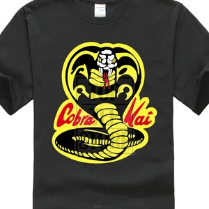 Casual Brand Clothing Cotton New Cobra Kai Karate Kid Movie Men's T-Shirt
